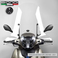 BIONDI ΖΕΛΑΤΊΝΑ PIAGGIO BEVERLY 300 400 HPE 2021-2024 ΨΗΛΉ 72X71CM ΔΙΆΦΑΝΗ