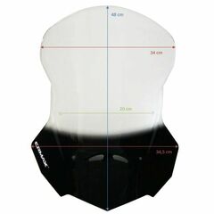 ERMAX ΖΕΛΑΤΊΝΑ HONDA NC 750X 2021-2024 ΤΟΥΡΙΣΤΙΚΉ 48CM ΕΛΑΦΡΏΣ ΦΙΜΈ