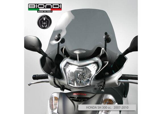 BIONDI WINDSCREEN SYM SYMPHONY ST 2015-2024 HONDA SH 300 2007-2010 47X53CM GREY