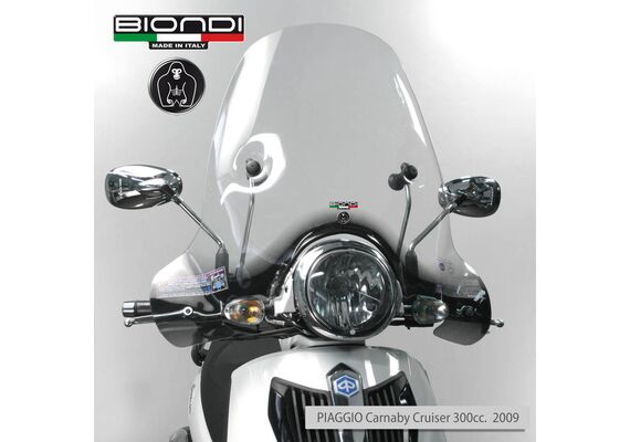 BIONDI WINDSCREEN CARNABY CRUISER 300 2009-2012 HIGH 68X69CM CLEAR