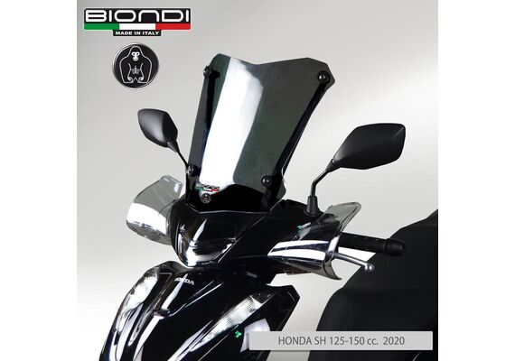 BIONDI WINDSCREEN HONDA SH 150 2020-2024 37X40CM DARK SMOKE
