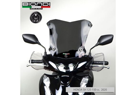 BIONDI WINDSCREEN HONDA SH 150 2020-2024 37X40CM DARK SMOKE