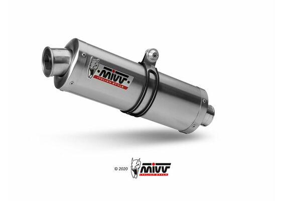 MIVV OVAL EXHAUST SLIP-ON HONDA CBF 600 2004-2011 ST. STEEL
