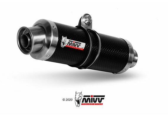 MIVV GP EXHAUST SLIP-ON HONDA CB 600F HORNET 07-13 CBR 600 F 11-13 CARBON