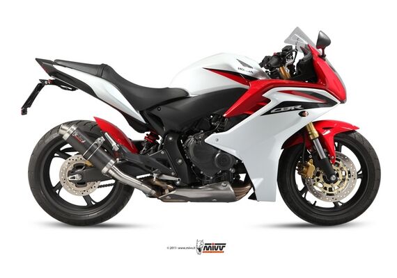 MIVV GP EXHAUST SLIP-ON HONDA CB 600F HORNET 07-13 CBR 600 F 11-13 CARBON