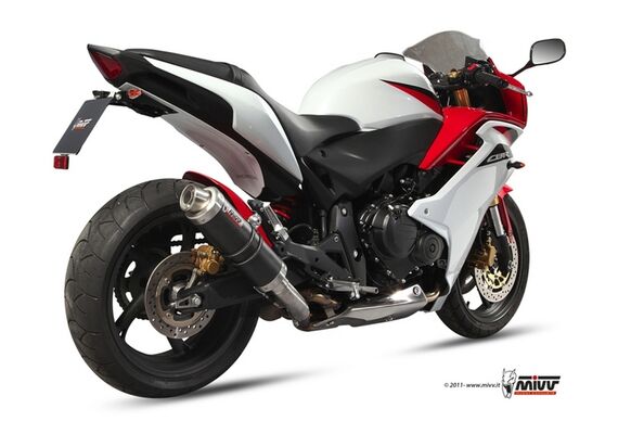 MIVV GP EXHAUST SLIP-ON HONDA CB 600F HORNET 07-13 CBR 600 F 11-13 CARBON