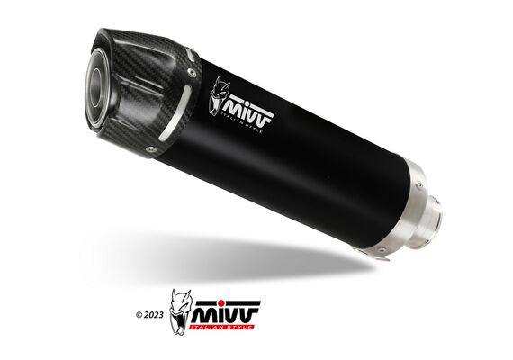 MIVV GP EXHAUST SLIP-ON HONDA CB 600F HORNET 07-13 CBR 600 F 11-13 BLACK