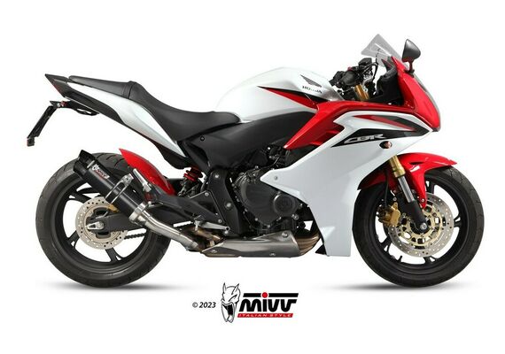 MIVV GP EXHAUST SLIP-ON HONDA CB 600F HORNET 07-13 CBR 600 F 11-13 BLACK