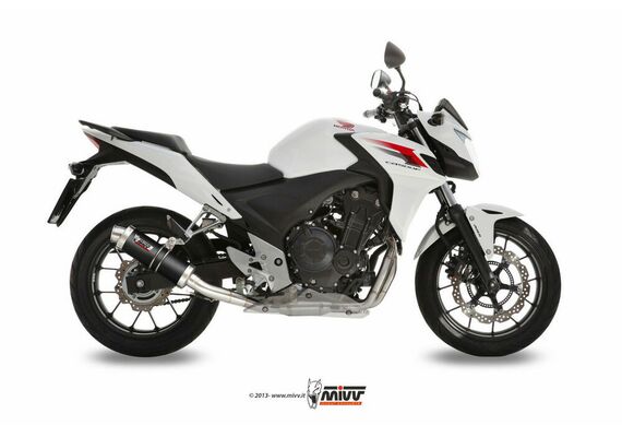 MIVV GP EXHAUST SLIP-ON HONDA CB 500 F / X CBR 500R 2013-2015 CARBON