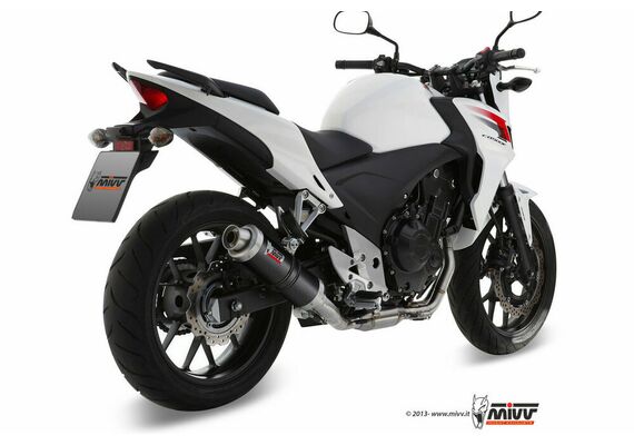 MIVV GP EXHAUST SLIP-ON HONDA CB 500 F / X CBR 500R 2013-2015 CARBON