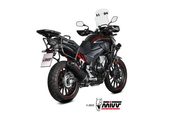 MIVV OVAL EXHAUST SLIP-ON HONDA CB 500 X 2022-2023 CARBON