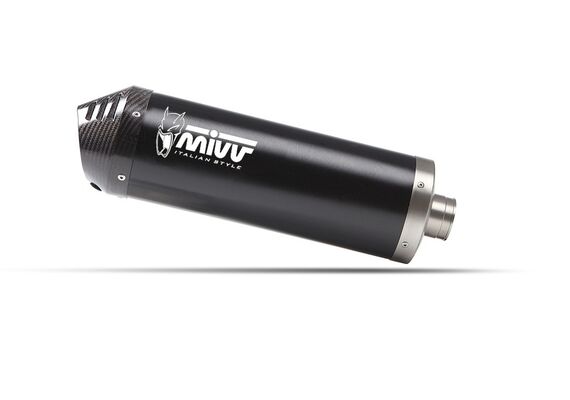 MIVV OVAL EXHAUST SLIP-ONS KAWASAKI ZZR 1400 2008-2011 BLACK