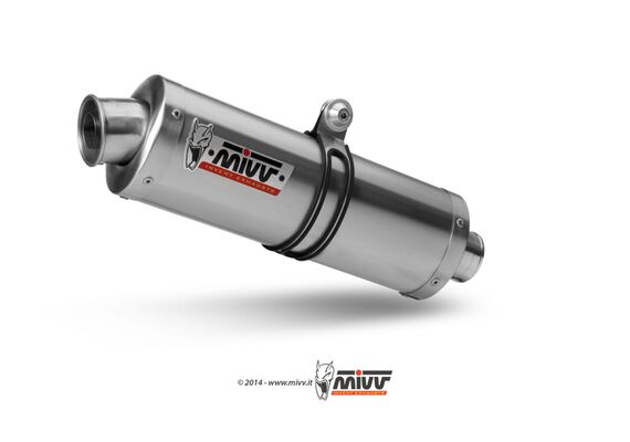 MIVV OVAL EXHAUST FULL SYSTEM SUZUKI V STROM 650 2004-2006 ST. STEEL