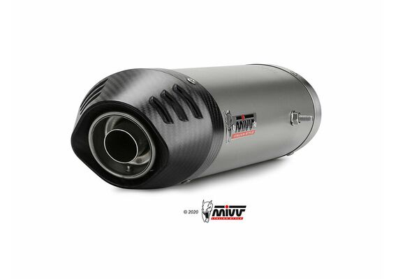 MIVV OVAL EXHAUST SLIP-ON HONDA CBR 600 RR 2003-2004 TITANIUM