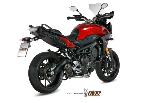 MIVV OVAL EXHAUST FULL SYSTEM YAMAHA TRACER 900 GT 2015-2020 CARBON
