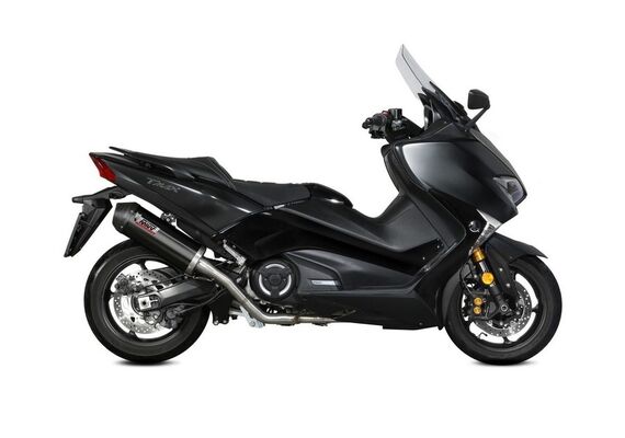 MIVV OVAL EXHAUST FULL SYSTEM YAMAHA T MAX 530 2017-2019 BLACK