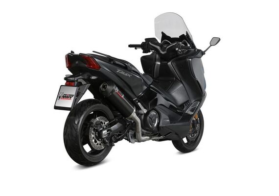 MIVV OVAL EXHAUST FULL SYSTEM YAMAHA T MAX 530 2017-2019 BLACK