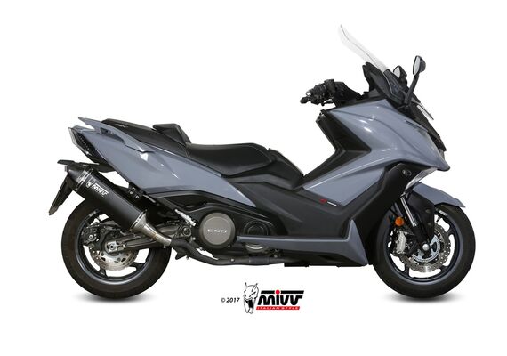 MIVV SPEED EDGE ΟΛΌΣΩΜΗ ΕΞΆΤΜΙΣΗ KYMCO AK 550 2017-2020 BLACK