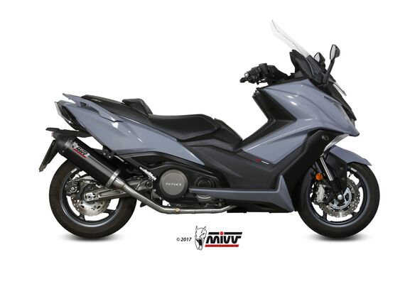 MIVV OVAL ΟΛΌΣΩΜΗ ΕΞΆΤΜΙΣΗ KYMCO AK 550 2017-2020 BLACK