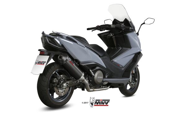 MIVV OVAL ΟΛΌΣΩΜΗ ΕΞΆΤΜΙΣΗ KYMCO AK 550 2017-2020 BLACK