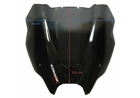 ERMAX ΖΕΛΑΤΊΝΑ YAMAHA MT 09 2021-2023 ΚΟΝΤΉ 21CM ΣΚΟΎΡΟ ΦΙΜΈ