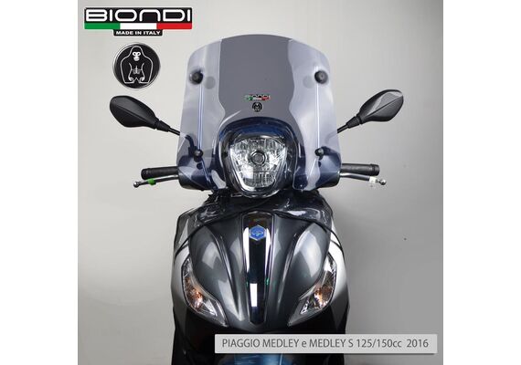 BIONDI ΖΕΛΑΤΊΝΑ PIAGGIO MEDLEY 125 150 2016-2019 ΚΟΝΤΉ 34X41CM ΕΛΑΦΡΏΣ ΦΙΜΈ