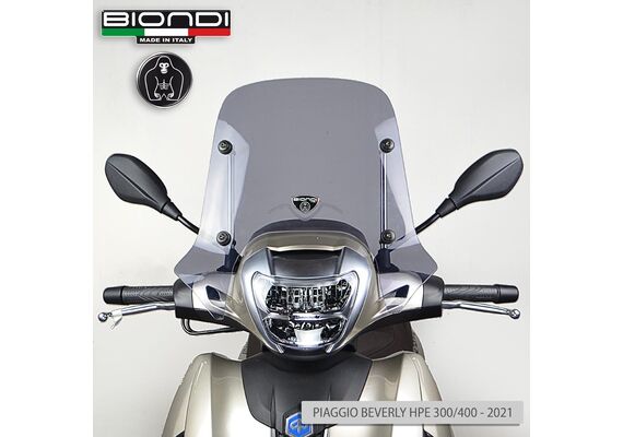 BIONDI ΖΕΛΑΤΊΝΑ PIAGGIO BEVERLY 300 400 HPE 2021-2024 45X46CM ΕΛΑΦΡΏΣ ΦΙΜΈ