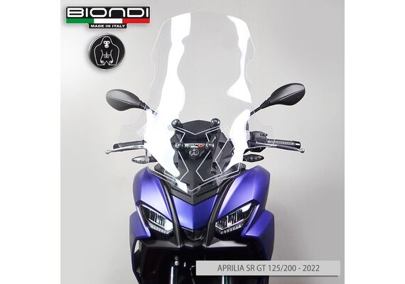BIONDI ΖΕΛΑΤΊΝΑ APRILIA SR GT 200 2022-2024 ΨΗΛΉ 73X65CM ΔΙΆΦΑΝΗ