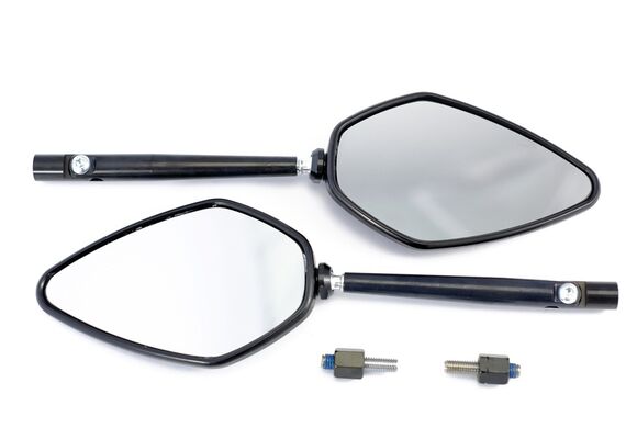 MG BIKETEC ΣΕΤ ΚΑΘΡΈΠΤΕΣ BMW F 900 R F 900 XR R 1250 GS ΜΑΎΡΟΙ ΡΥΘΜΙΖΌΜΕΝΟΙ