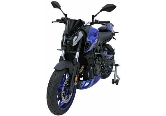 ERMAX ΖΕΛΑΤΊΝΑ YAMAHA MT 07 2021-2024 ΚΟΝΤΉ HYPER 22CM ΣΚΟΎΡΟ ΦΙΜΈ