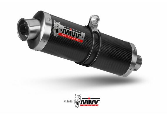 MIVV OVAL ΤΕΛΙΚΌ ΕΞΆΤΜΙΣΗΣ KAWASAKI VERSYS 650 06-14 ER6 N F 06-11 CARBON