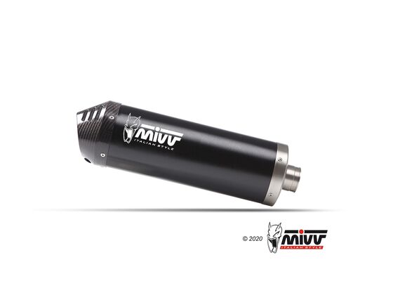 MIVV OVAL ΟΛΌΣΩΜΗ ΕΞΆΤΜΙΣΗ KAWASAKI VERSYS 650 2022-2023 BLACK