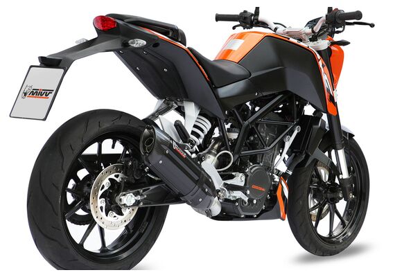 MIVV SUONO ΟΛΌΣΩΜΗ ΕΞΆΤΜΙΣΗ KTM DUKE 125 11-16 DUKE 200 12-14 BLACK