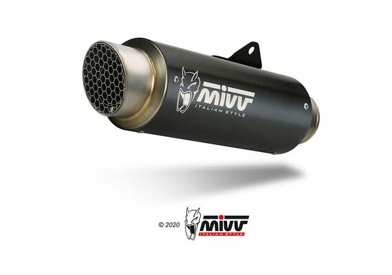 MIVV GPPRO ΤΕΛΙΚΌ ΕΞΆΤΜΙΣΗΣ KTM DUKE 125 390 RC 125 390 2017-2020 BLACK