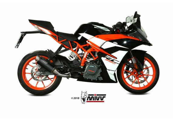 MIVV GPPRO ΤΕΛΙΚΌ ΕΞΆΤΜΙΣΗΣ KTM DUKE 125 390 RC 125 390 2017-2020 BLACK