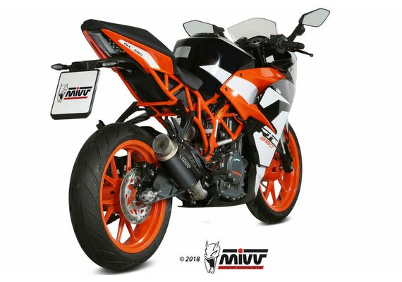 MIVV GPPRO ΤΕΛΙΚΌ ΕΞΆΤΜΙΣΗΣ KTM DUKE 125 390 RC 125 390 2017-2020 BLACK