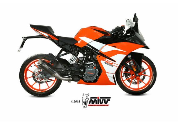 MIVV GPPRO ΤΕΛΙΚΌ ΕΞΆΤΜΙΣΗΣ KTM DUKE 125 390 RC 125 390 2017-2020 BLACK