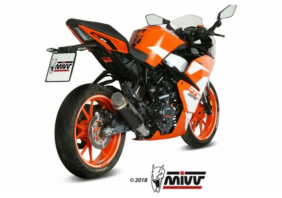 MIVV GPPRO ΤΕΛΙΚΌ ΕΞΆΤΜΙΣΗΣ KTM DUKE 125 390 RC 125 390 2017-2020 BLACK