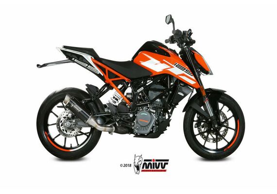MIVV GPPRO ΤΕΛΙΚΌ ΕΞΆΤΜΙΣΗΣ KTM DUKE 125 390 RC 125 390 2017-2020 BLACK