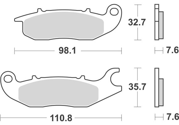 AP RACING ΤΑΚΆΚΙΑ ΕΜΠΡΌΣ HONDA INNOVA 125 2003-2010 ΟΡΓΑΝΙΚΆ