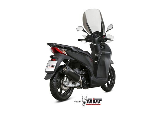 MIVV MOVER ΤΕΛΙΚΌ ΕΞΆΤΜΙΣΗΣ HONDA SH 300 2007-2020 BLACK