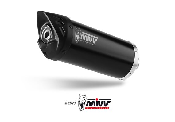 MIVV MOVER ΤΕΛΙΚΌ ΕΞΆΤΜΙΣΗΣ PIAGGIO BEVERLY 400 HPE 2021-2024 BLACK