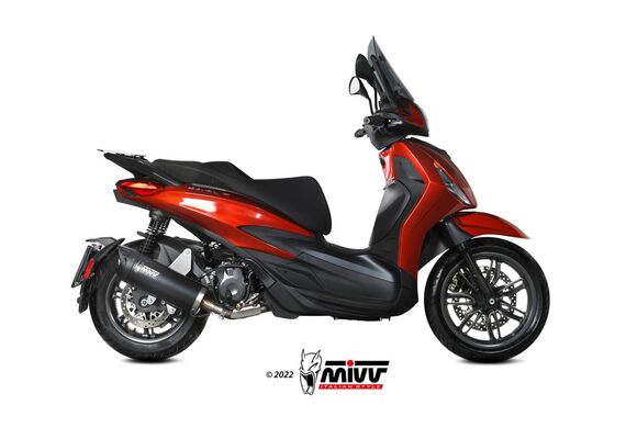 MIVV MOVER ΤΕΛΙΚΌ ΕΞΆΤΜΙΣΗΣ PIAGGIO BEVERLY 400 HPE 2021-2024 BLACK