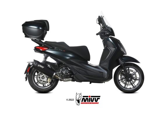 MIVV MOVER ΤΕΛΙΚΌ ΕΞΆΤΜΙΣΗΣ PIAGGIO BEVERLY 300 HPE 2021-2024 BLACK