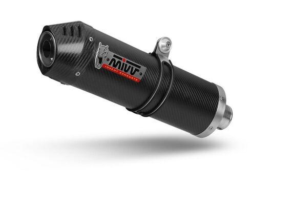 MIVV OVAL ΟΛΌΣΩΜΗ ΕΞΆΤΜΙΣΗ SUZUKI V STROM 650 2007-2011 CARBON