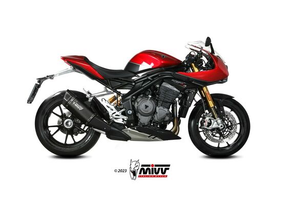 MIVV SR-1 ΤΕΛΙΚΌ ΕΞΆΤΜΙΣΗΣ TRIUMPH SPEED TRIPLE 1200 RR / RS 2021-2024 BLACK TITANIUM