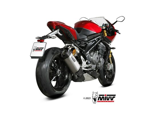 MIVV SR-1 ΤΕΛΙΚΌ ΕΞΆΤΜΙΣΗΣ TRIUMPH SPEED TRIPLE 1200 RR / RS 2021-2024 TITANIUM