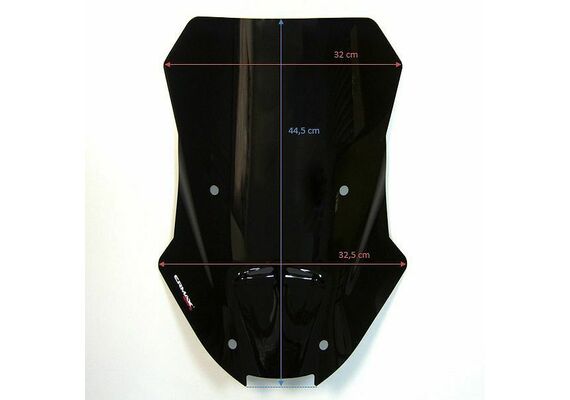 ERMAX ΖΕΛΑΤΊΝΑ HONDA ADV 350 2022-2025 ΤΟΥΡΙΣΤΙΚΉ 45CM ΣΚΟΎΡΟ ΦΙΜΈ