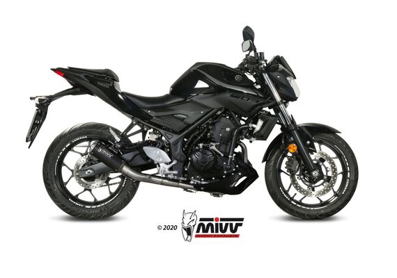 MIVV MK3 ΟΛΌΣΩΜΗ ΕΞΆΤΜΙΣΗ YAMAHA MT 03 YZF R3 2015-2024 BLACK