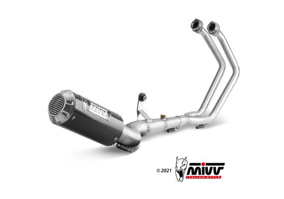 MIVV MK3 ΟΛΌΣΩΜΗ ΕΞΆΤΜΙΣΗ YAMAHA MT 03 YZF R3 2015-2024 CARBON